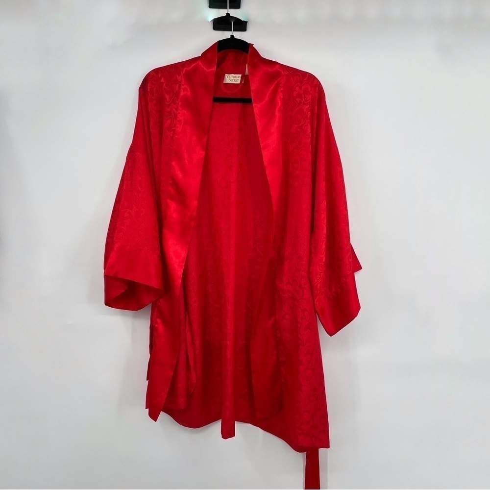 Victoria's Secret Vintage Jacquard Red Robe - Gem
